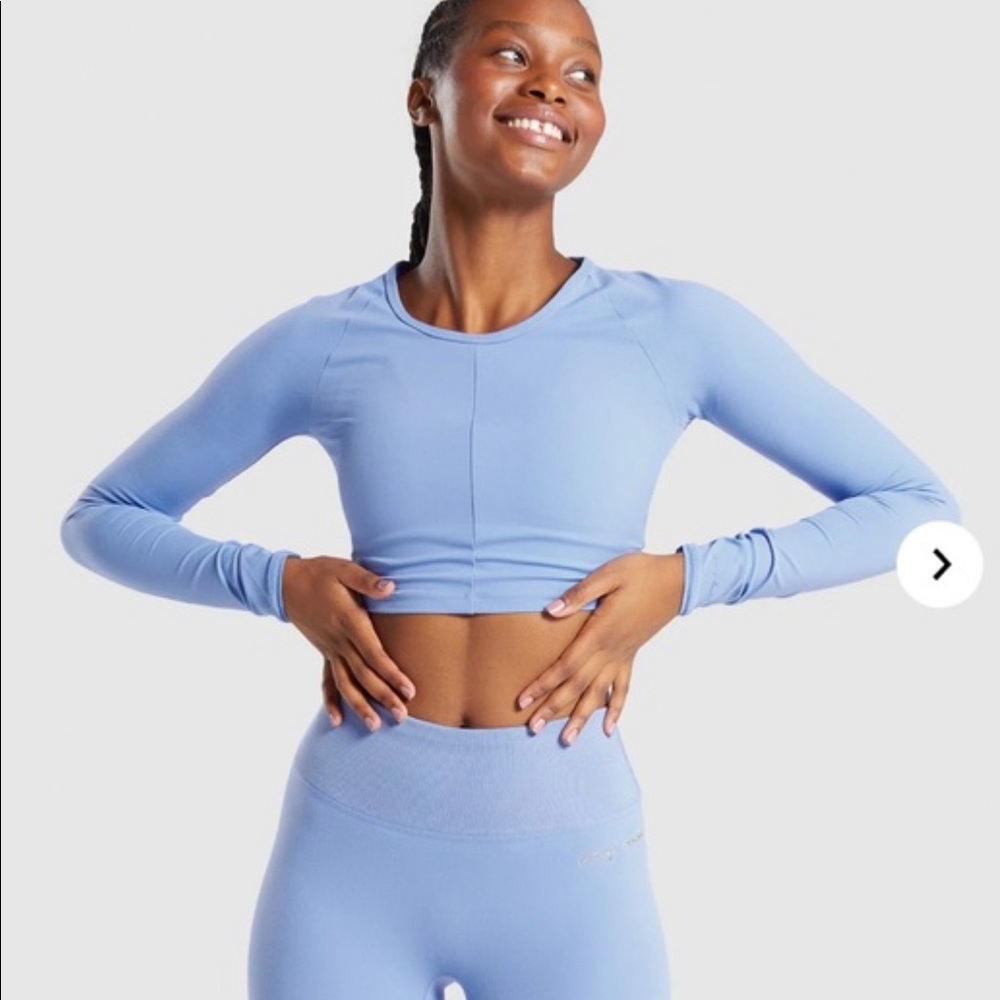 WHITNEY SIMMONS BEAUTIFUL BLUE LONG SLEEVE TOP